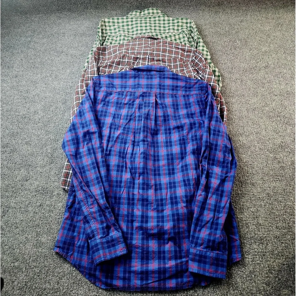 Ralph Lauren Shirt Youth XL‎ 18-20 Lot of 3 Plaid Button Down Long Sleeve Cotton